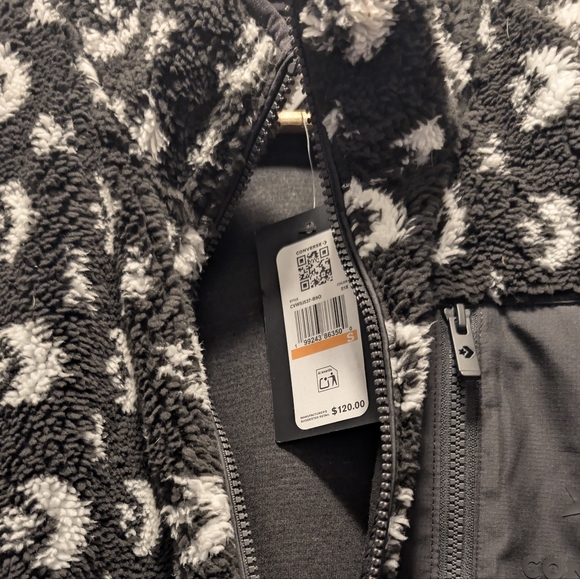 NWT Converse Fleece Jacket Full Zip Jacket. Small - Picture 3 of 3